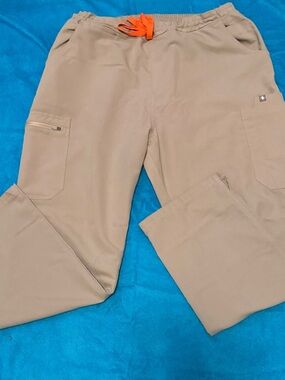 Figs Scrubs Pants Large Petite Stone Cream